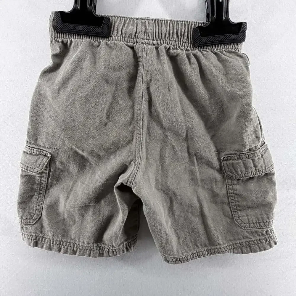 1370 OshKosh B'gosh Boys Gray Cargo Shorts Size Boys 8
